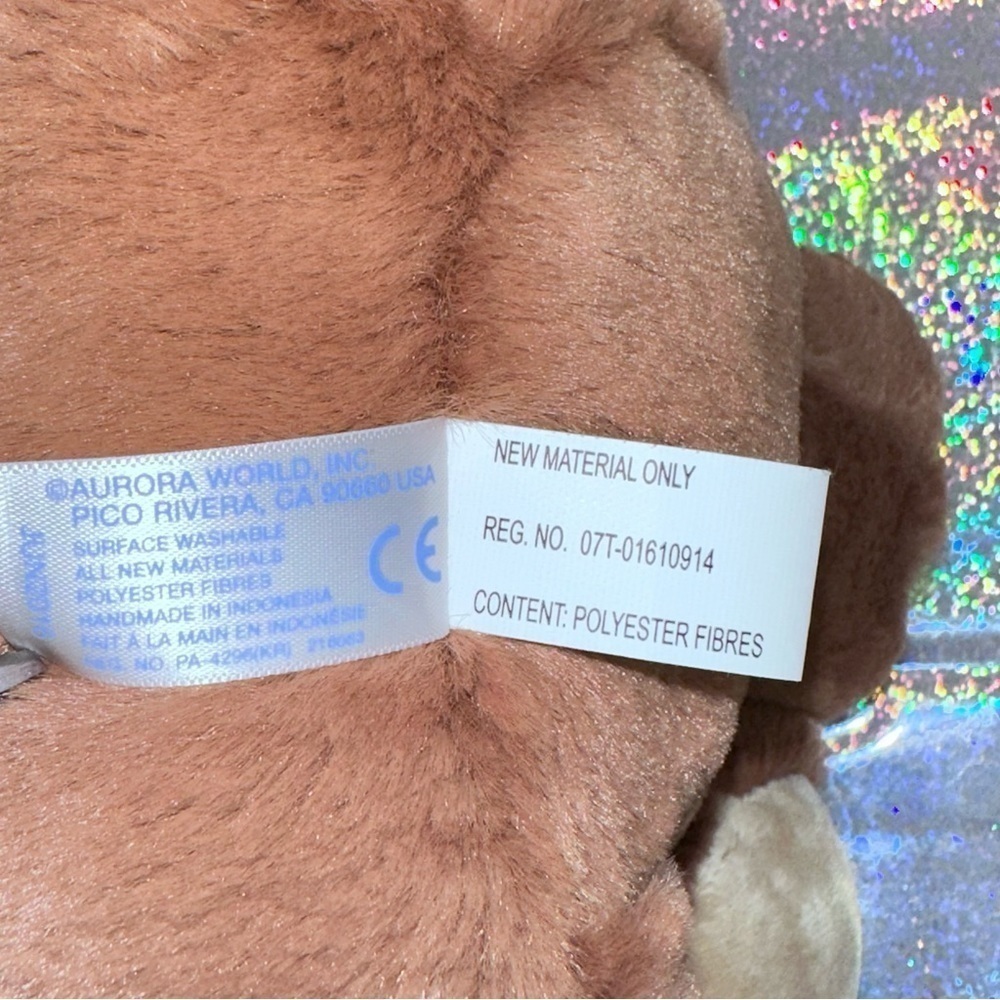 Aurora Precious Moments Charlie Bear So Beary Sweet Brown Stuffed Animal 12" - Picture 9 of 10